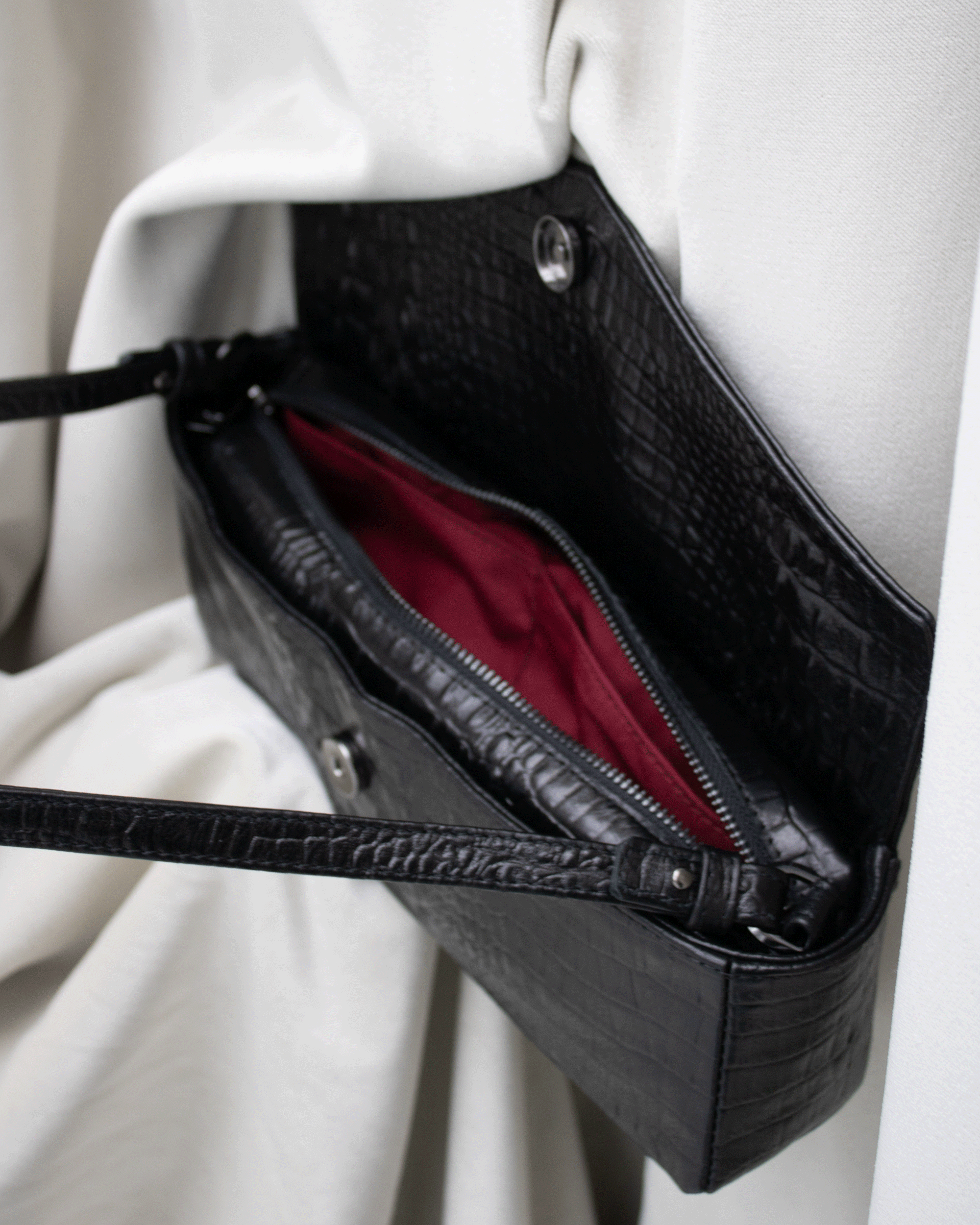 "Love Letters M" smooth soft cowhide leather