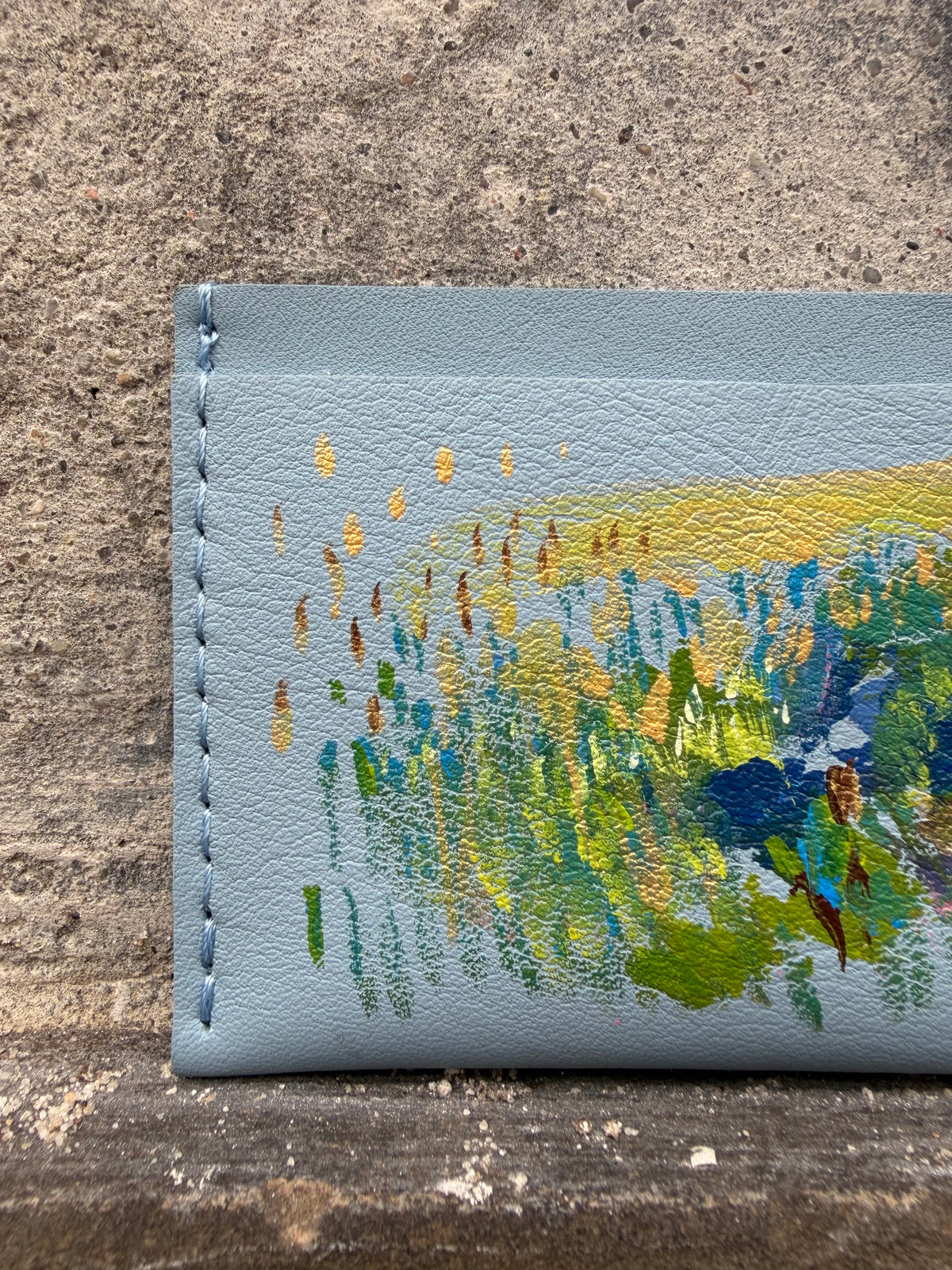 Cardholder "V" ręcznie malowany