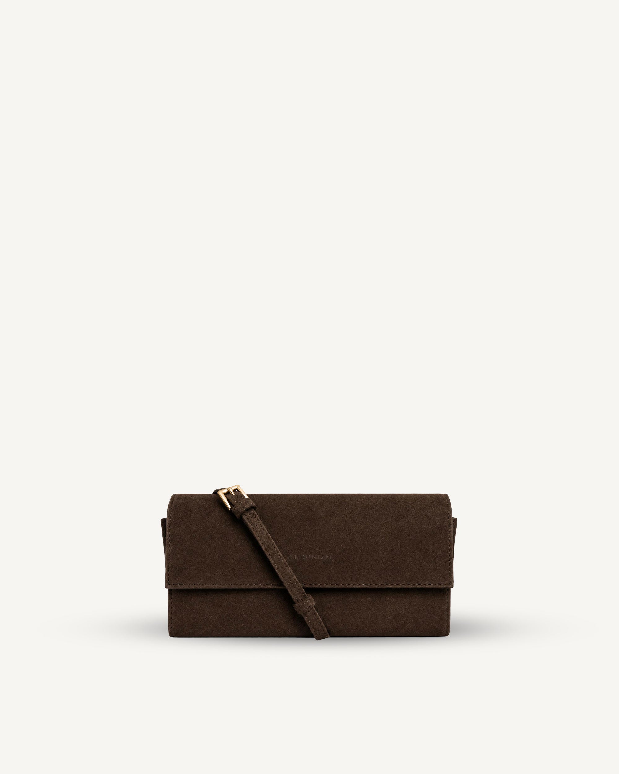 "All in one" 4-in-1 bag, crocodile-embossed leather. Available in several colors.