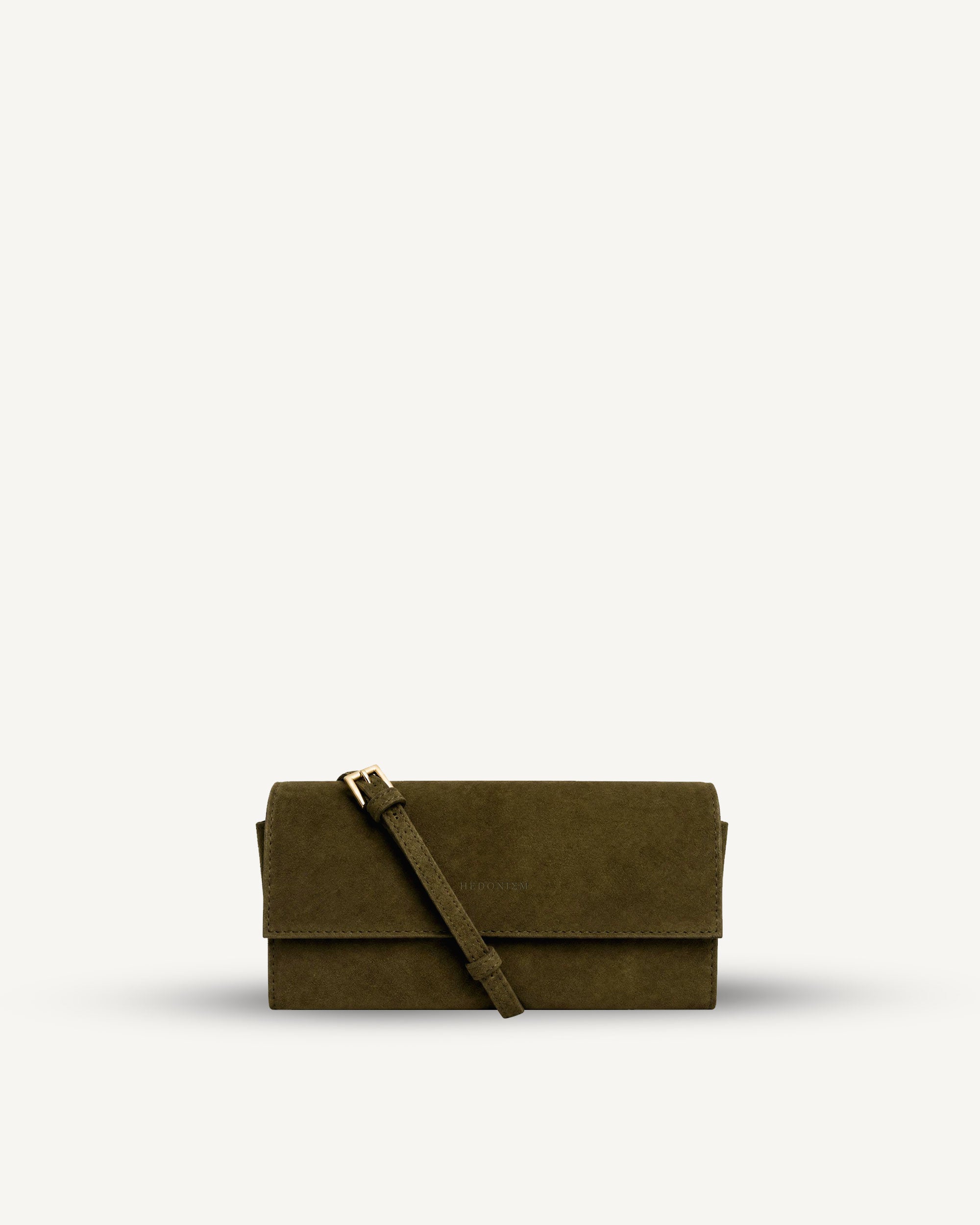 "All in one" 4-in-1 bag, crocodile-embossed leather. Available in several colors.