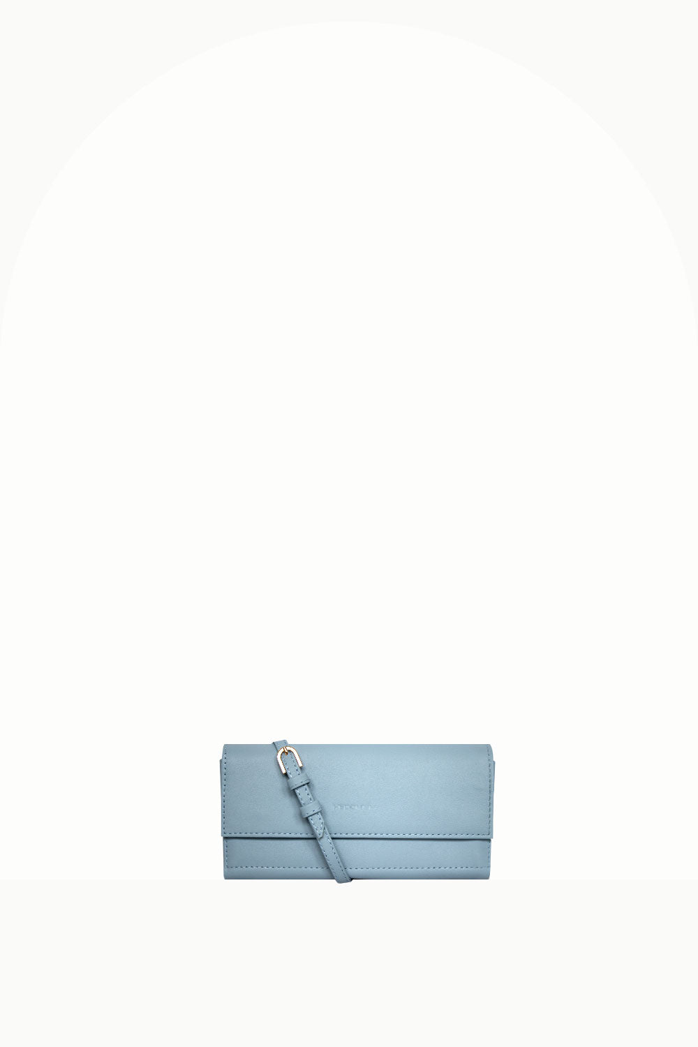 "All in one" 4-in-1 handbag, blue smooth matte leather