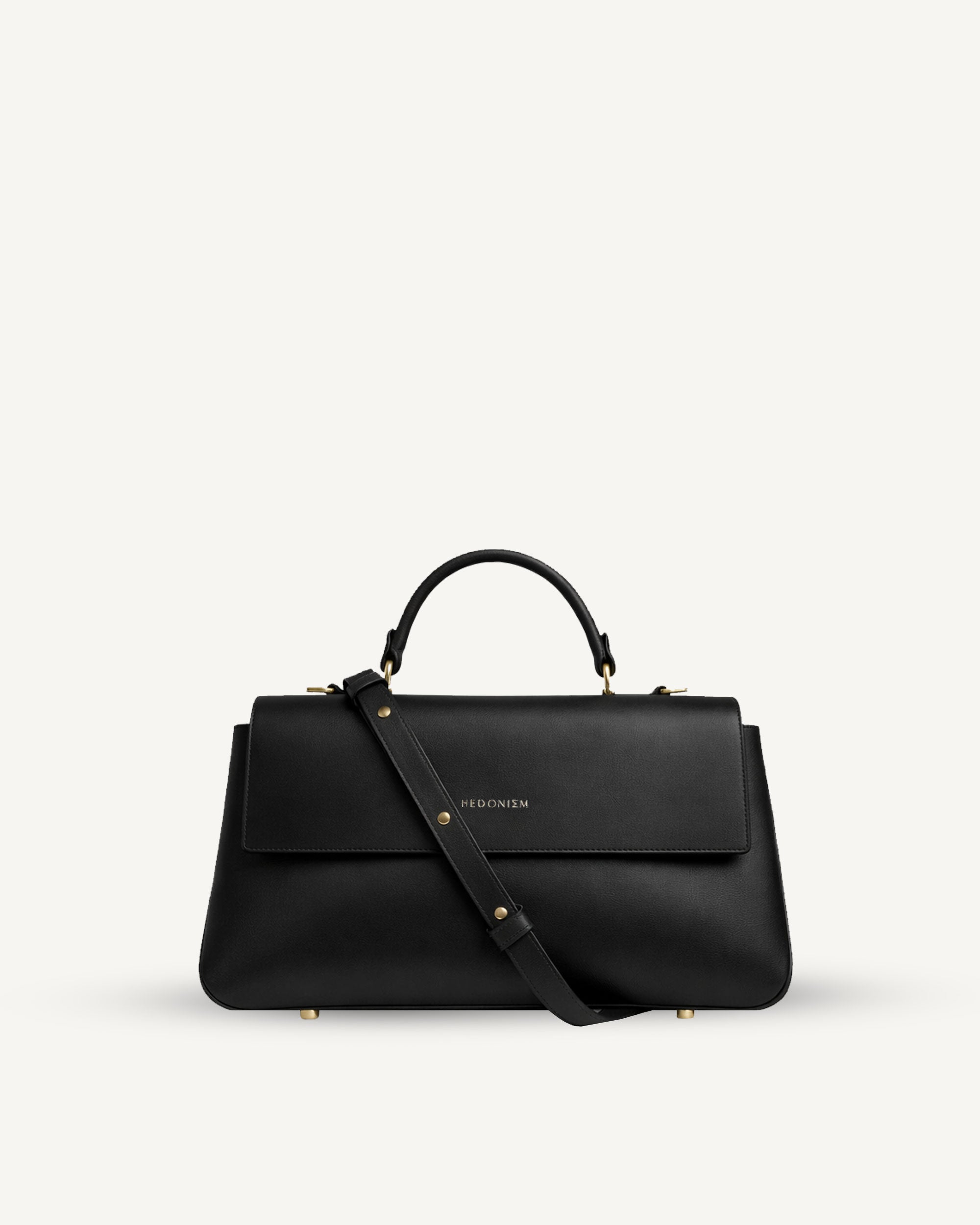 "Audrey" matte full-grain cowhide