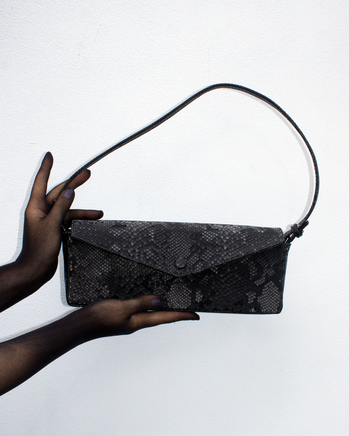 "Love Letters M" smooth soft cowhide leather