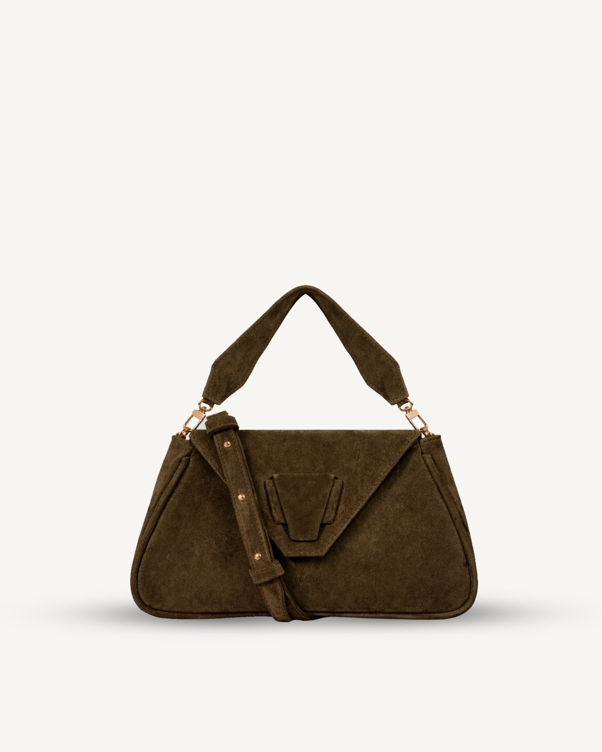 "Marquise de Montespan" black smooth leather and crocodile embossed