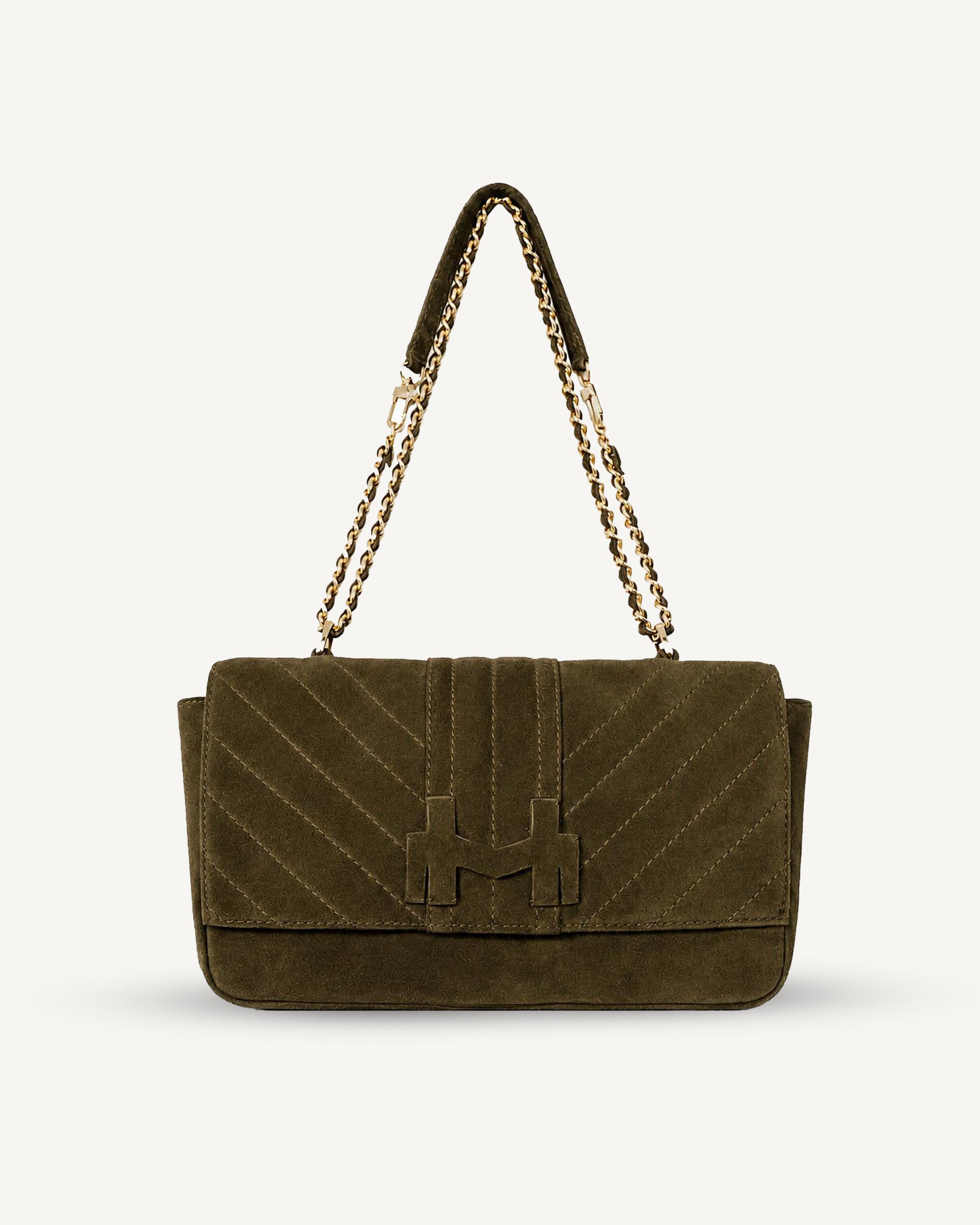 "Mia" crocodile-embossed leather, several colors