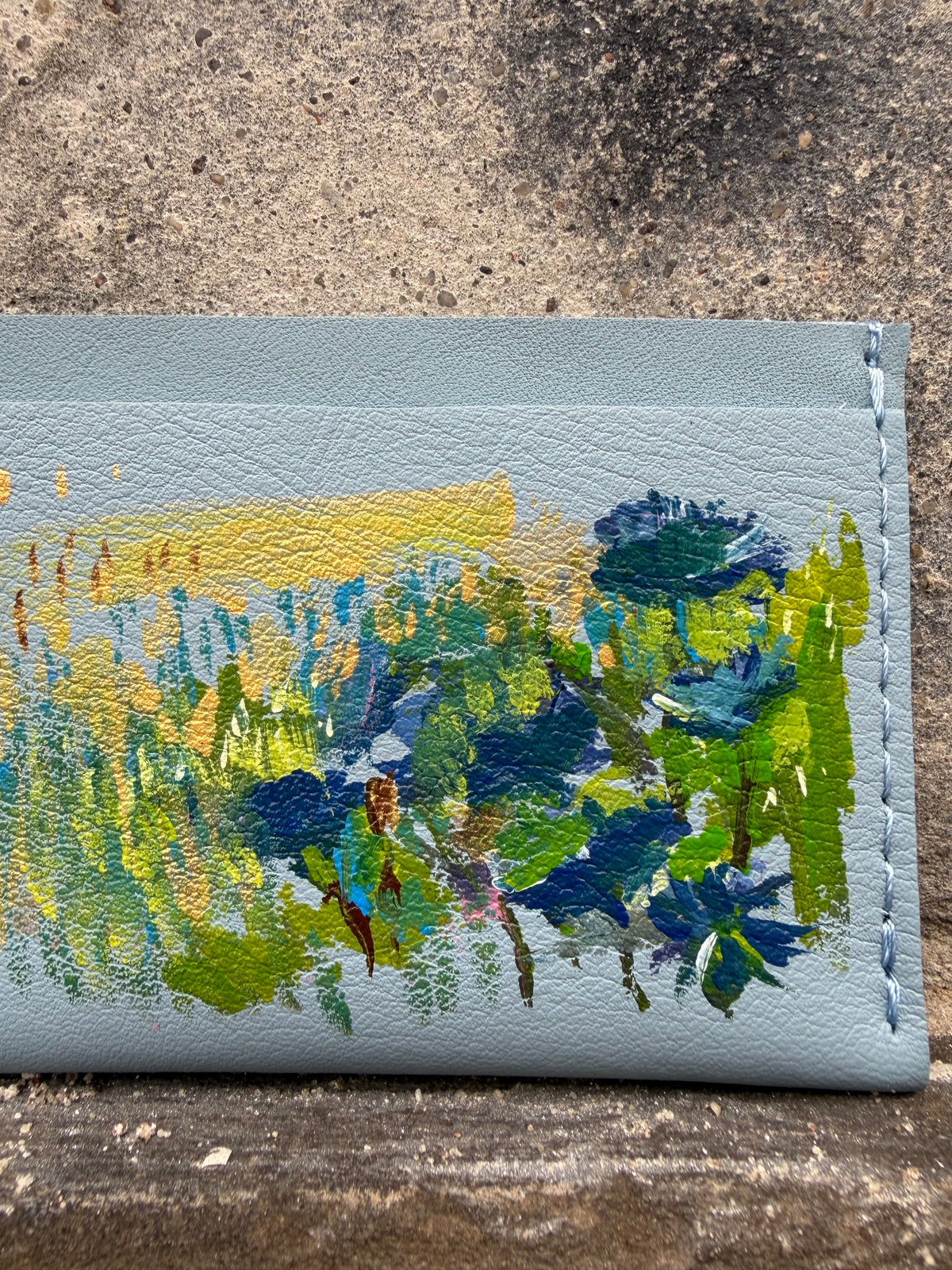 Cardholder "V" ręcznie malowany