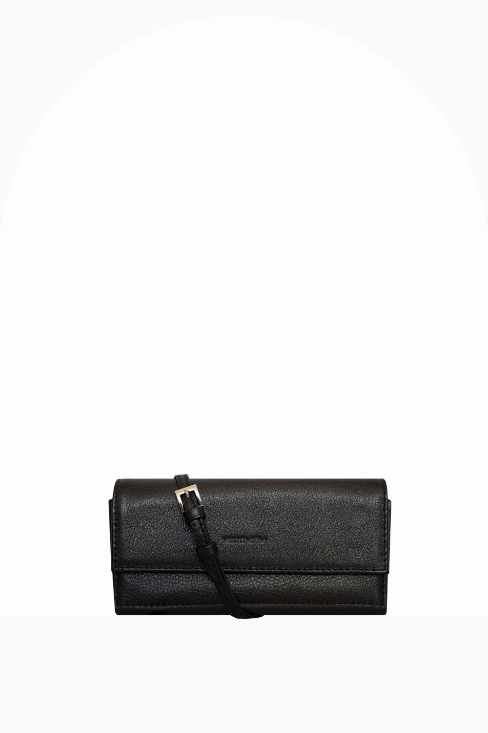 "All in one" 4-in-1 bag, black soft pea leather