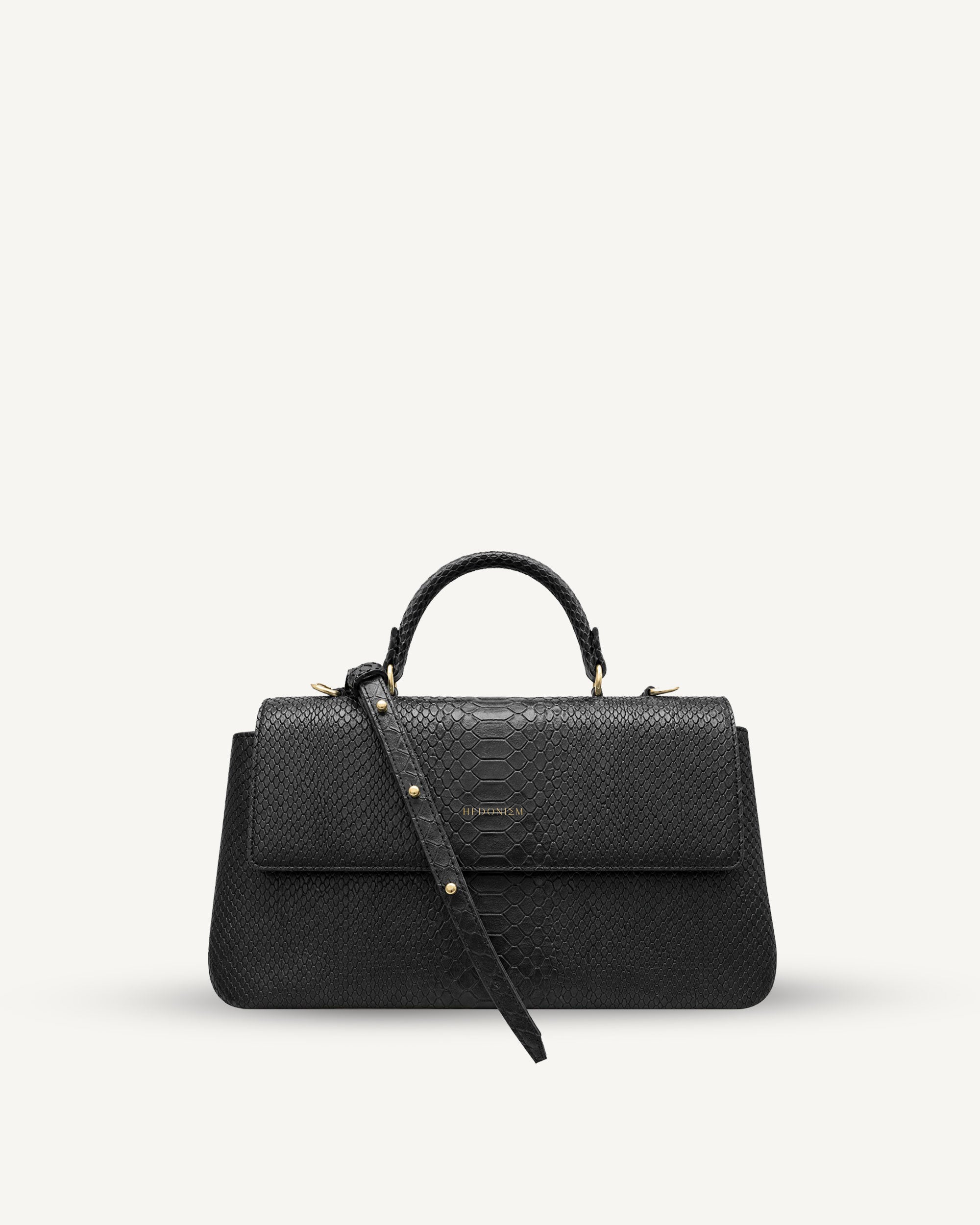 "Audrey" matte full-grain cowhide