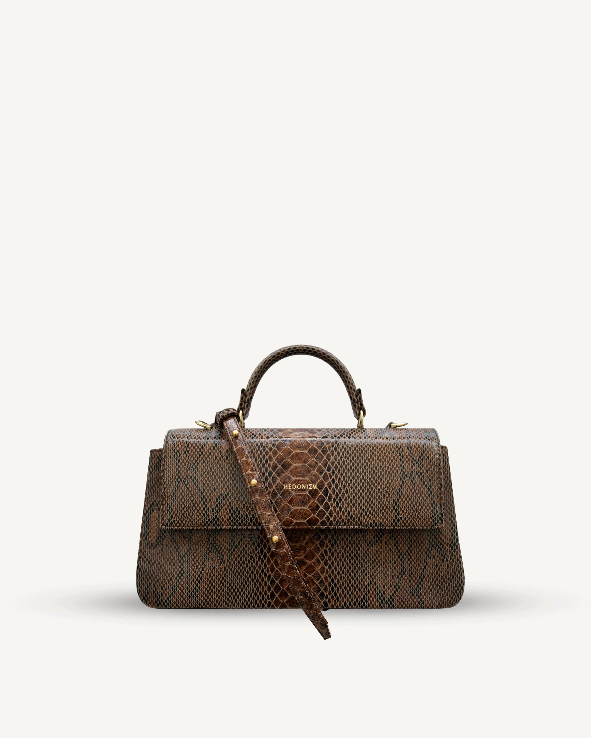 "Audrey" matte full-grain cowhide