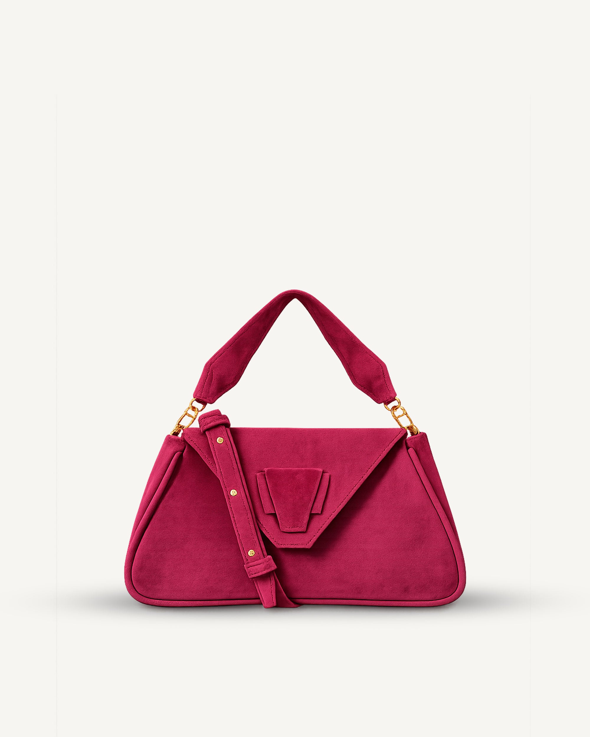 "Marquise de Montespan" black smooth leather and crocodile embossed