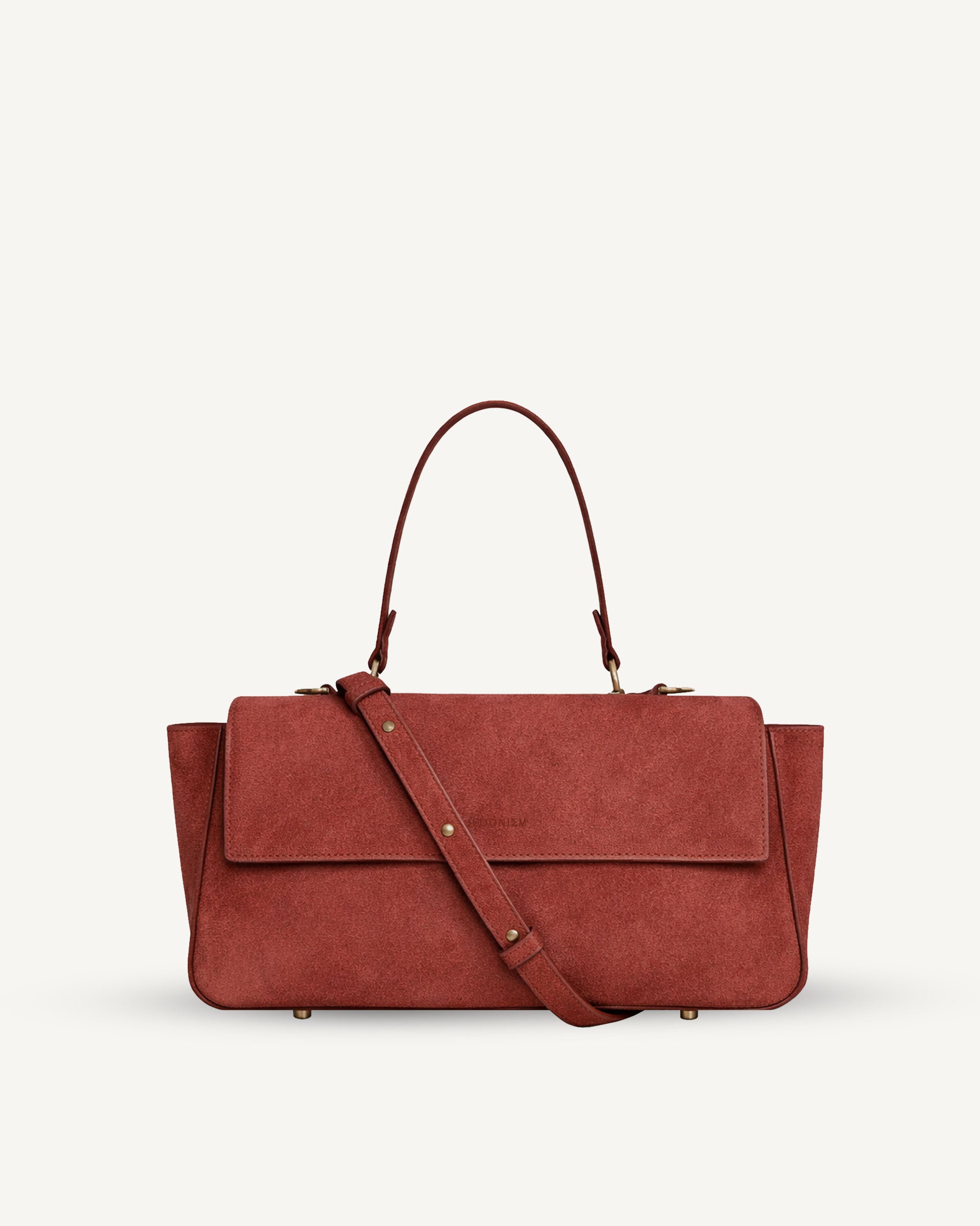 "Ophelia" crocodile-embossed leather. Available in several colors.