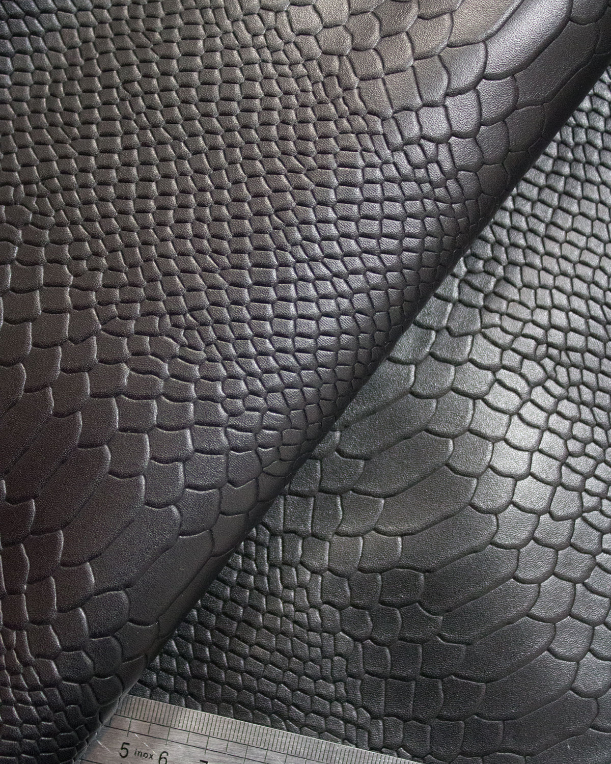 "Audrey M+" anaconda-embossed leather. Available in several colors