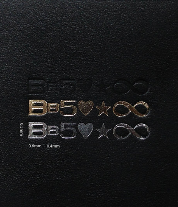 Initials or a short phrase