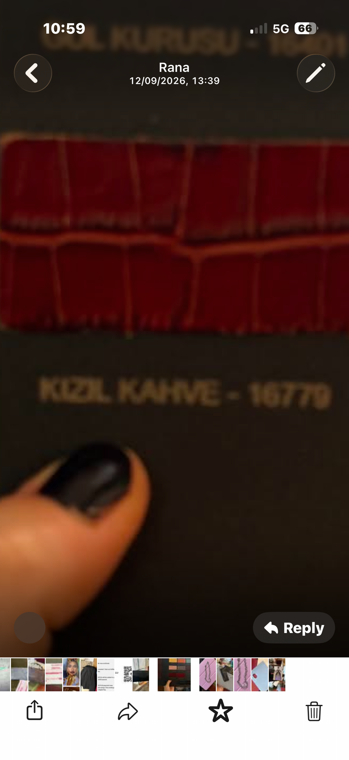 "Love Letters Night" tłoczona skóra na wzór krokodyla. Personalizacja